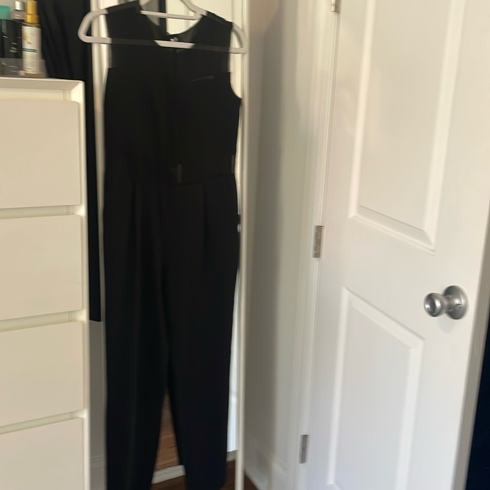 Rachel Roy size 4 sheer paneled jumpsuit
